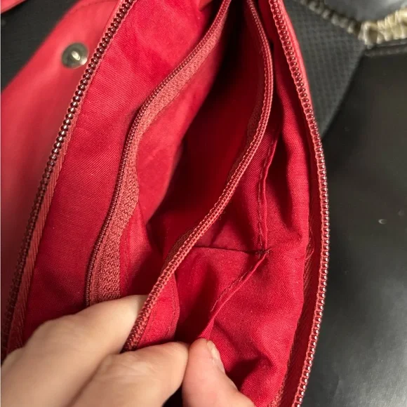 Red Purse with Leopard Print Bow - Picture 2 of 4